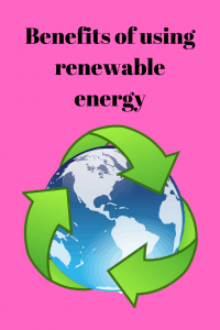 using renewable energy